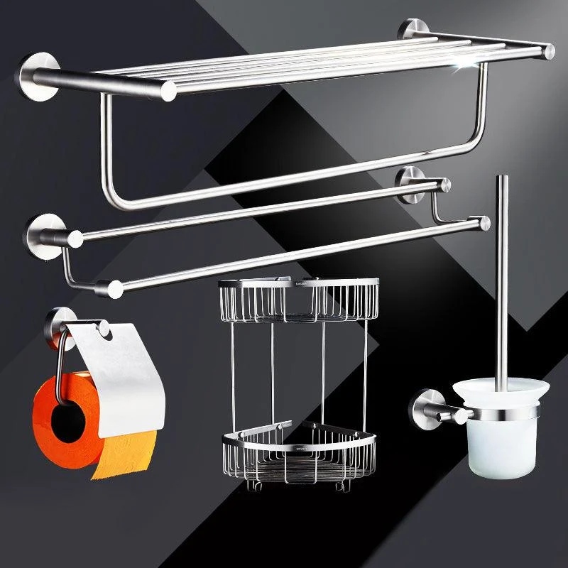 Chrome Traditional Bathroom Hardware Set Stainless Steel Bathroom Set -Bathlova