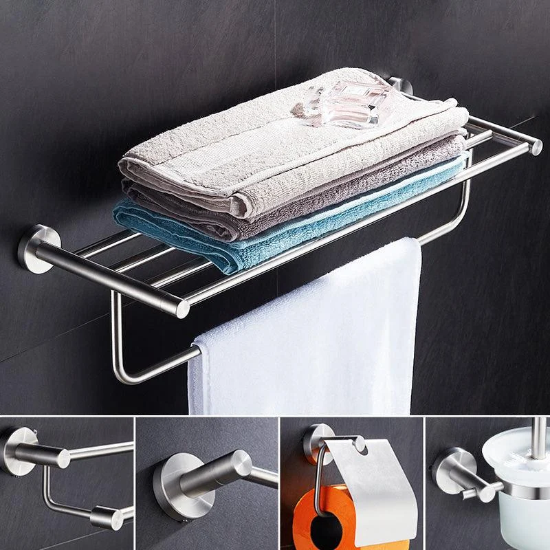 Chrome Traditional Bathroom Hardware Set Stainless Steel Bathroom Set -Bathlova