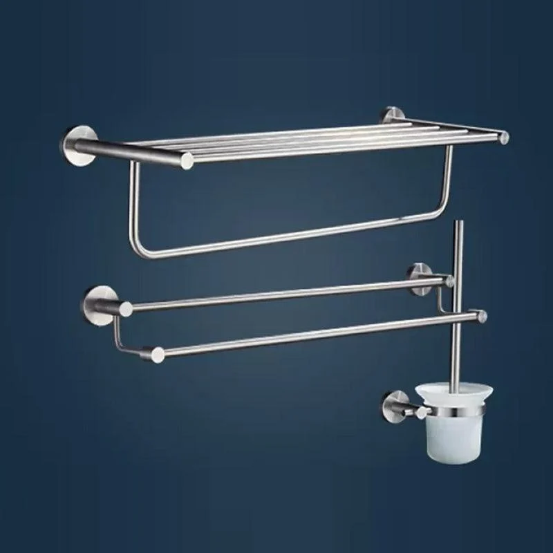 Chrome Traditional Bathroom Hardware Set Stainless Steel Bathroom Set -Bathlova