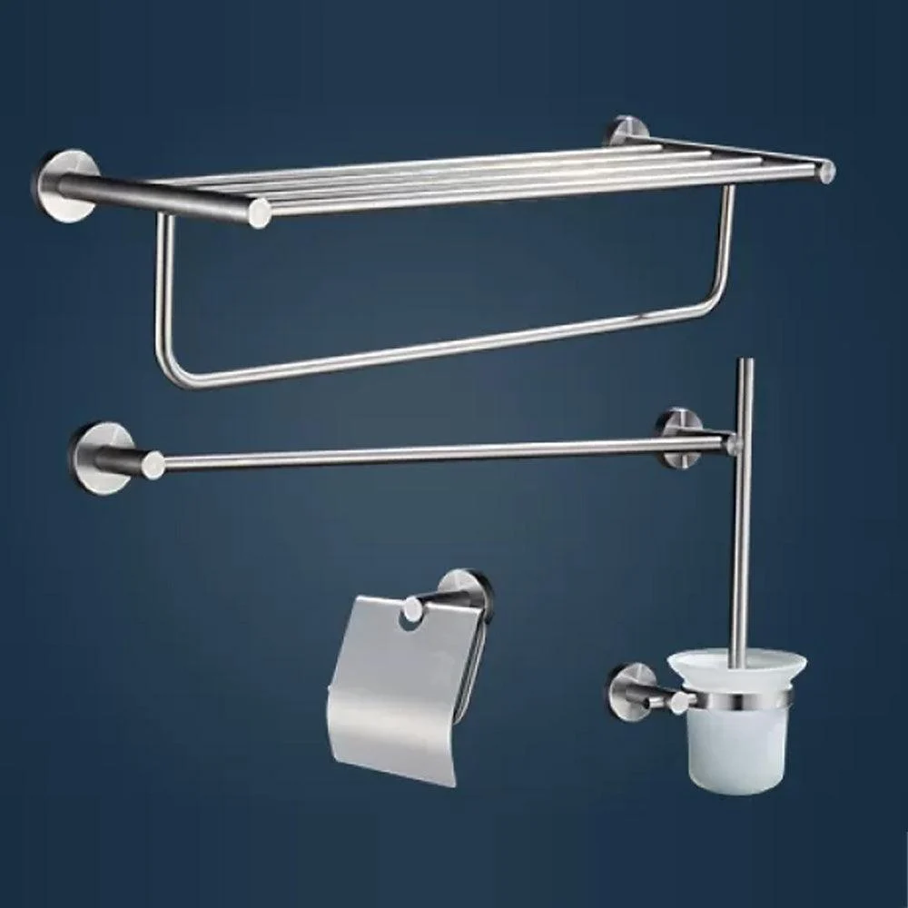 Chrome Traditional Bathroom Hardware Set Stainless Steel Bathroom Set -Bathlova