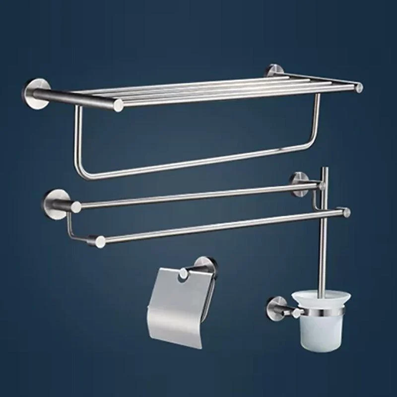 Chrome Traditional Bathroom Hardware Set Stainless Steel Bathroom Set -Bathlova