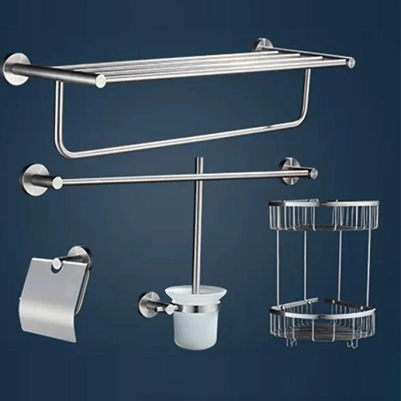 Chrome Traditional Bathroom Hardware Set Stainless Steel Bathroom Set -Bathlova