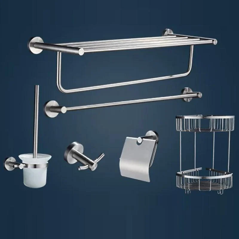 Chrome Traditional Bathroom Hardware Set Stainless Steel Bathroom Set -Bathlova