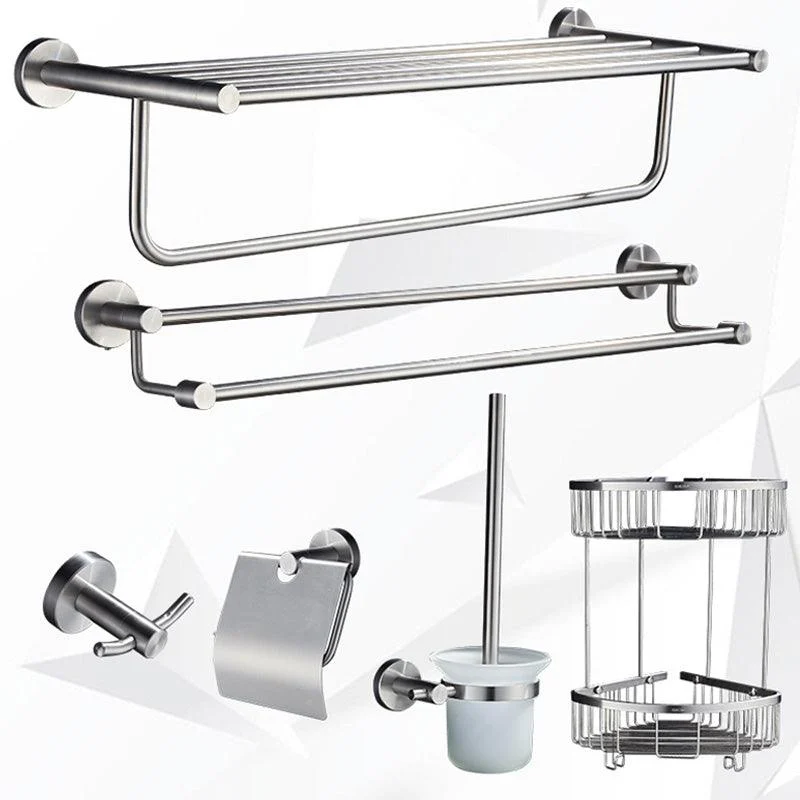 Chrome Traditional Bathroom Hardware Set Stainless Steel Bathroom Set -Bathlova