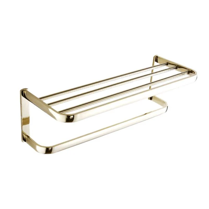 Chrome/Gold Bathroom Accessory Set Modern Metal Bathroom Hardware Set -Bathlova