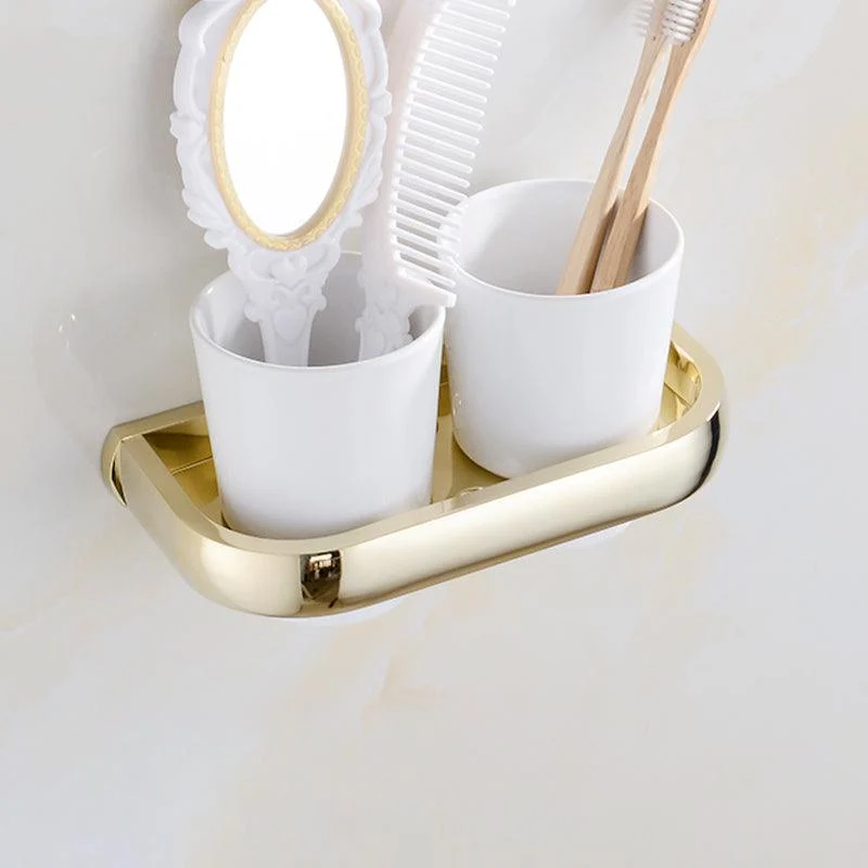 Chrome/Gold Bathroom Accessory Set Modern Metal Bathroom Hardware Set -Bathlova