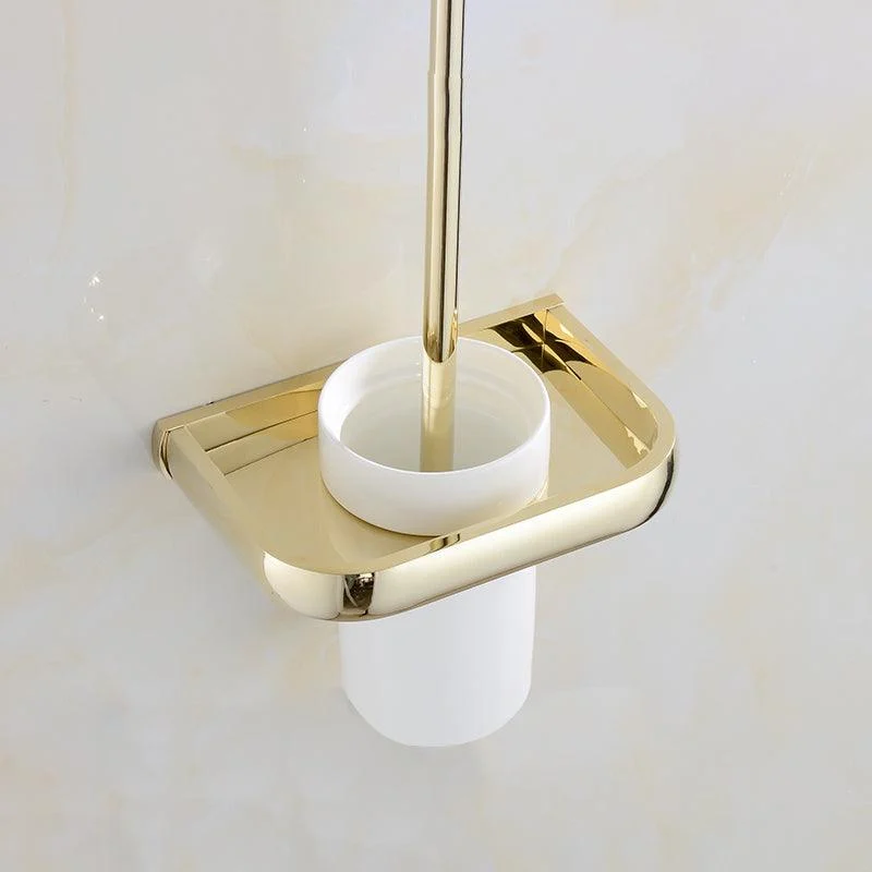 Chrome/Gold Bathroom Accessory Set Modern Metal Bathroom Hardware Set -Bathlova