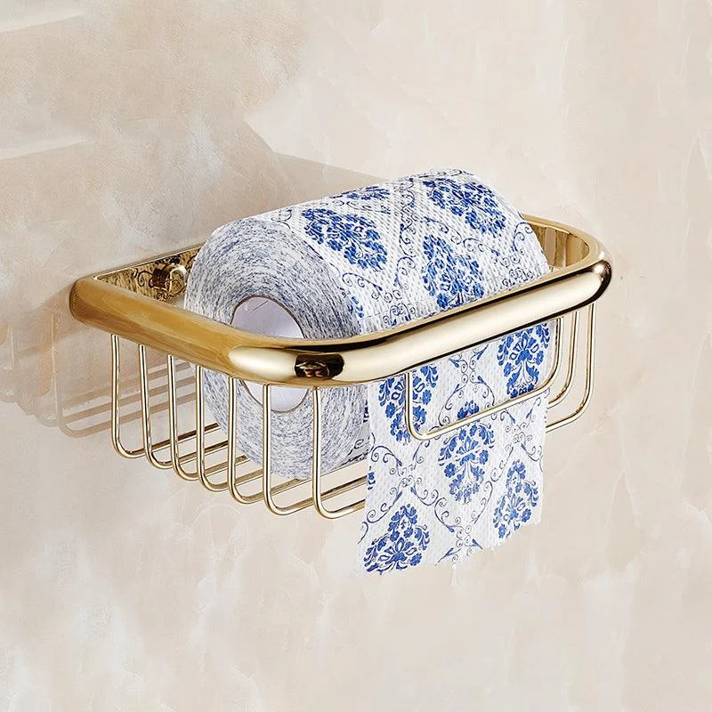 Chrome/Gold Bathroom Accessory Set Modern Metal Bathroom Hardware Set -Bathlova