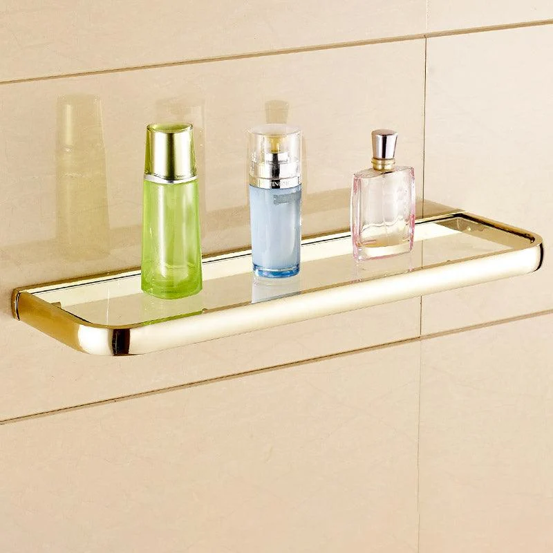 Chrome/Gold Bathroom Accessory Set Modern Metal Bathroom Hardware Set -Bathlova