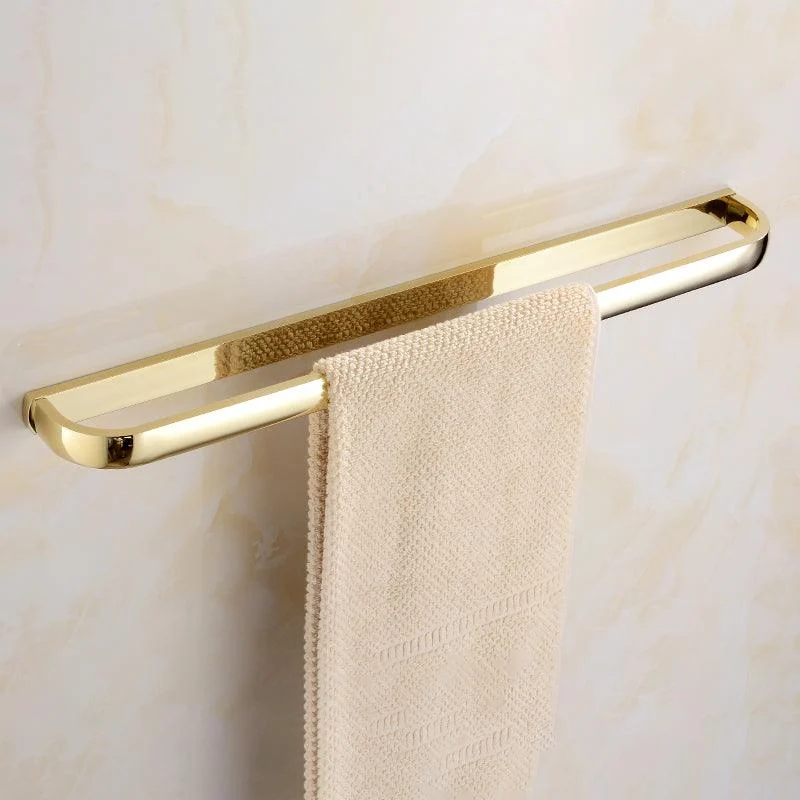 Chrome/Gold Bathroom Accessory Set Modern Metal Bathroom Hardware Set -Bathlova