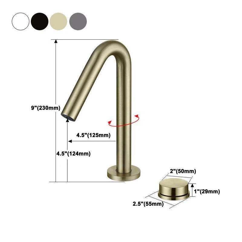 Circular 1-Handle Bathroom Tap 2 Hole Wide Spread Bathroom Tap -Bathlova