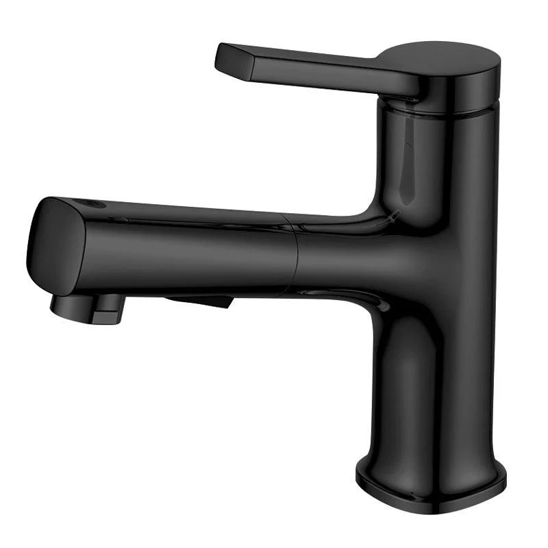 Circular Contemporary Bathroom Tap Lever Handle Tap with Single Hole -Bathlova