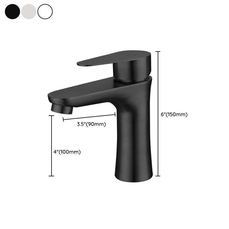 Circular Vessel Tap Lever Handle Stainless Steel Bathroom Tap with Water Hose -Bathlova