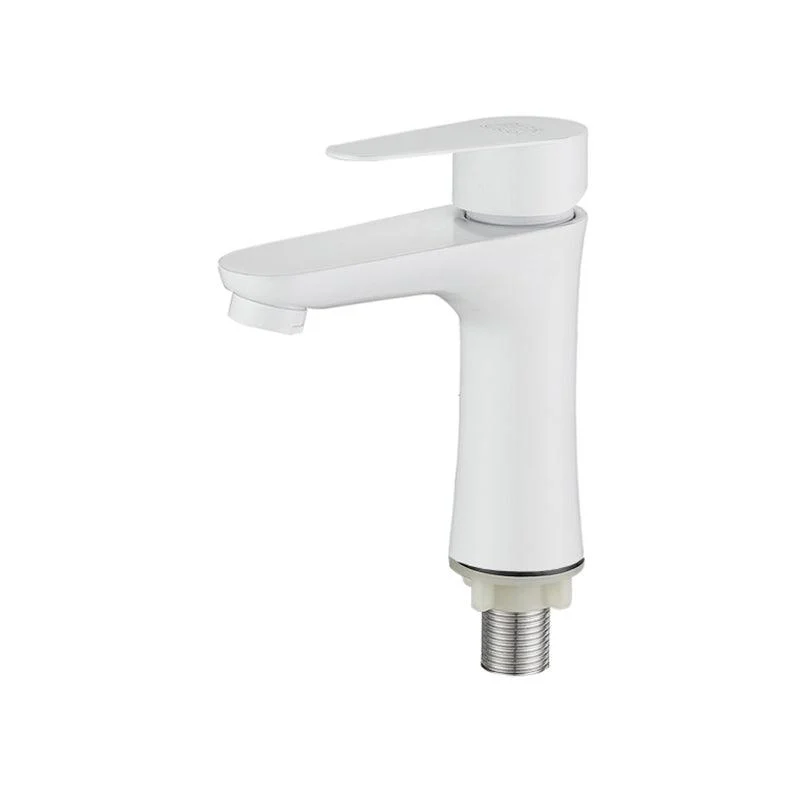 Circular Vessel Tap Lever Handle Stainless Steel Bathroom Tap with Water Hose -Bathlova