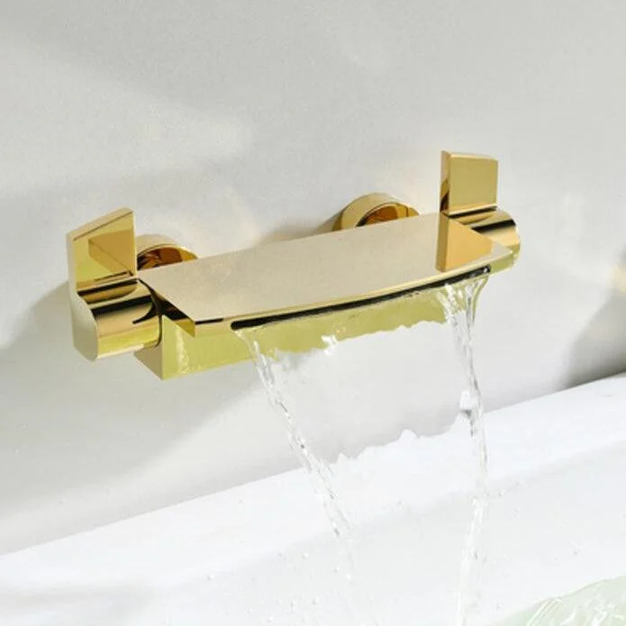 Classic Bath Tap Solid Color Wall Mounted Waterfall Bathroom Tap -Bathlova