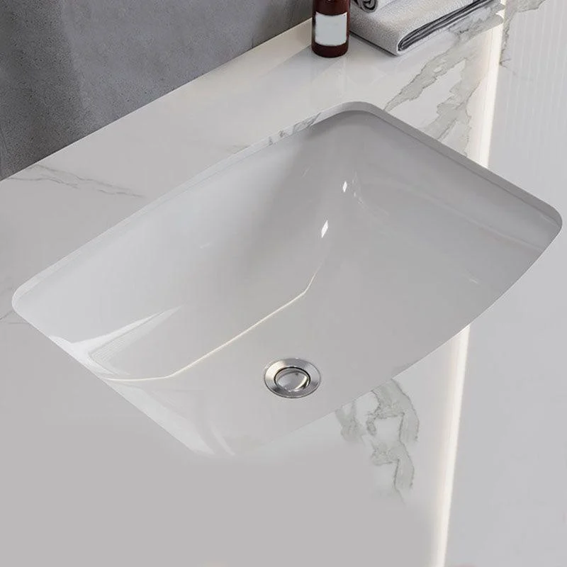 Classic Bathroom Sink Overflow Pop-Up Drain Trough Sink (Not Including Tap) -Bathlova