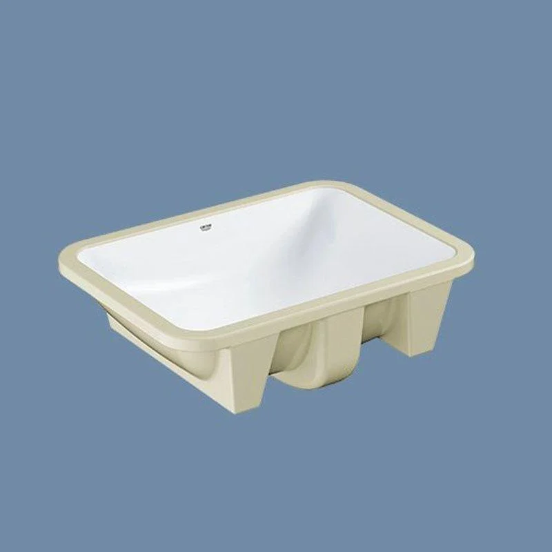 Classic Bathroom Sink Overflow Pop-Up Drain Trough Sink (Not Including Tap) -Bathlova