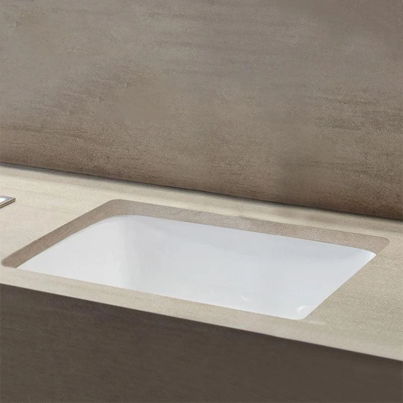 Classic Bathroom Sink Overflow Pop-Up Drain Trough Sink (Not Including Tap) -Bathlova