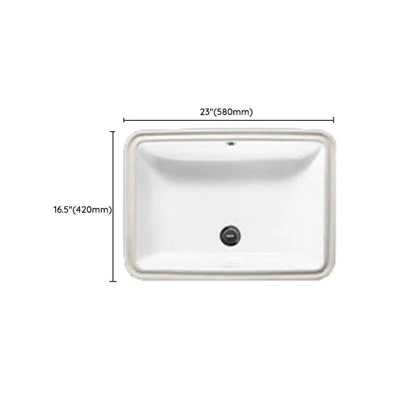 Classic Bathroom Sink Rectangular Vessel Bathroom Sink with Tap -Bathlova