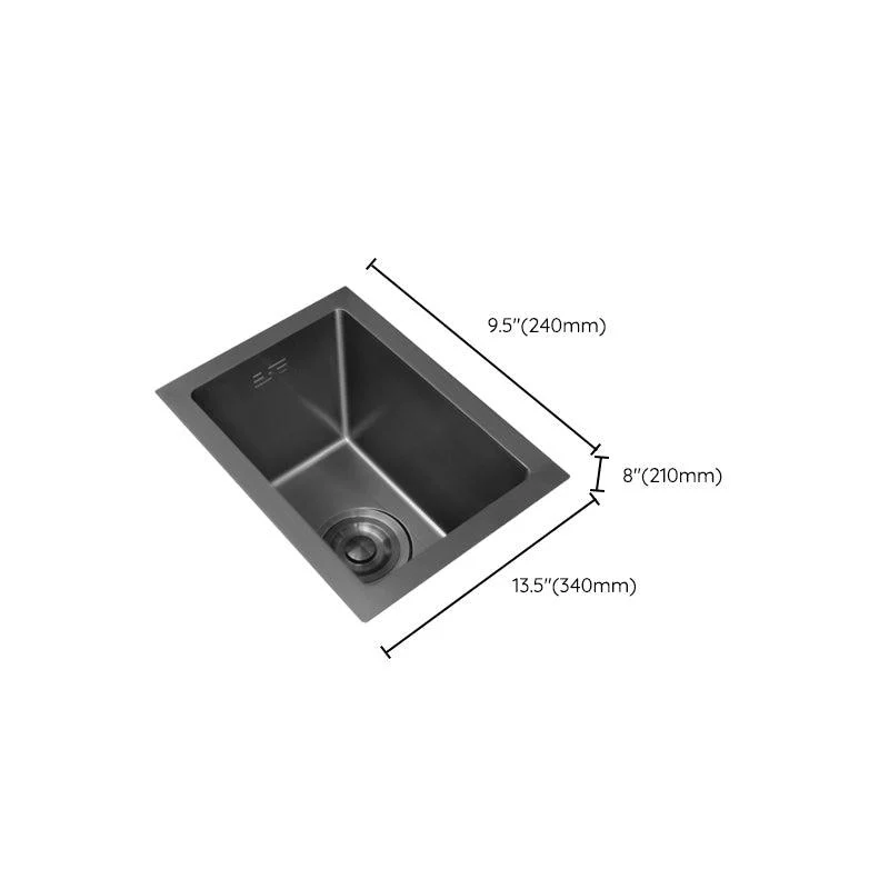 Classic Black Sink Overflow Stainless Steel Workstation Sink with Tap -Bathlova