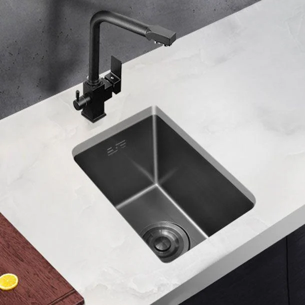 Classic Black Sink Overflow Stainless Steel Workstation Sink with Tap -Bathlova