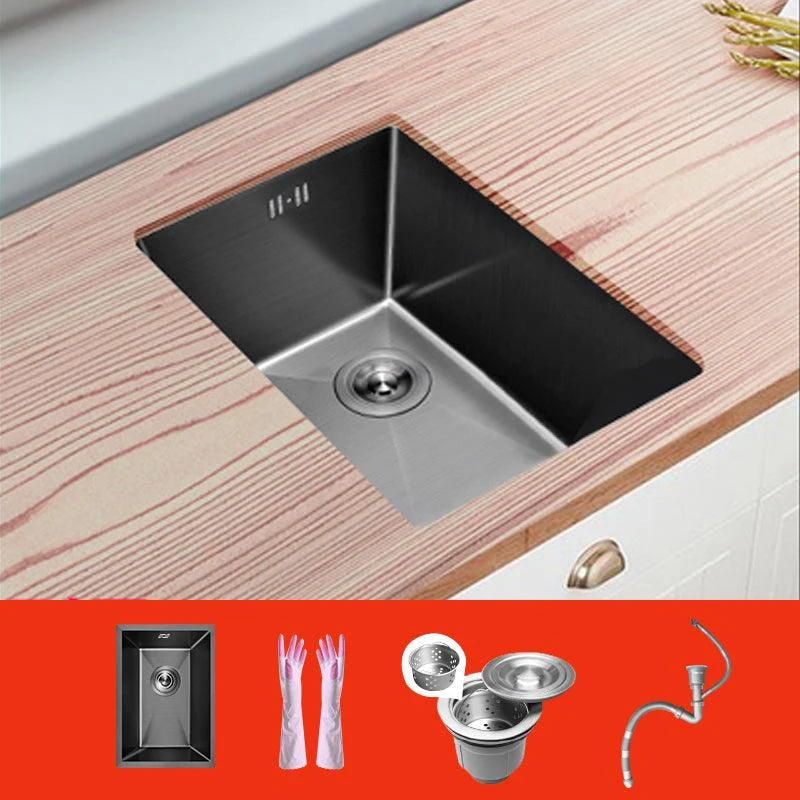 Classic Black Sink Overflow Stainless Steel Workstation Sink with Tap -Bathlova