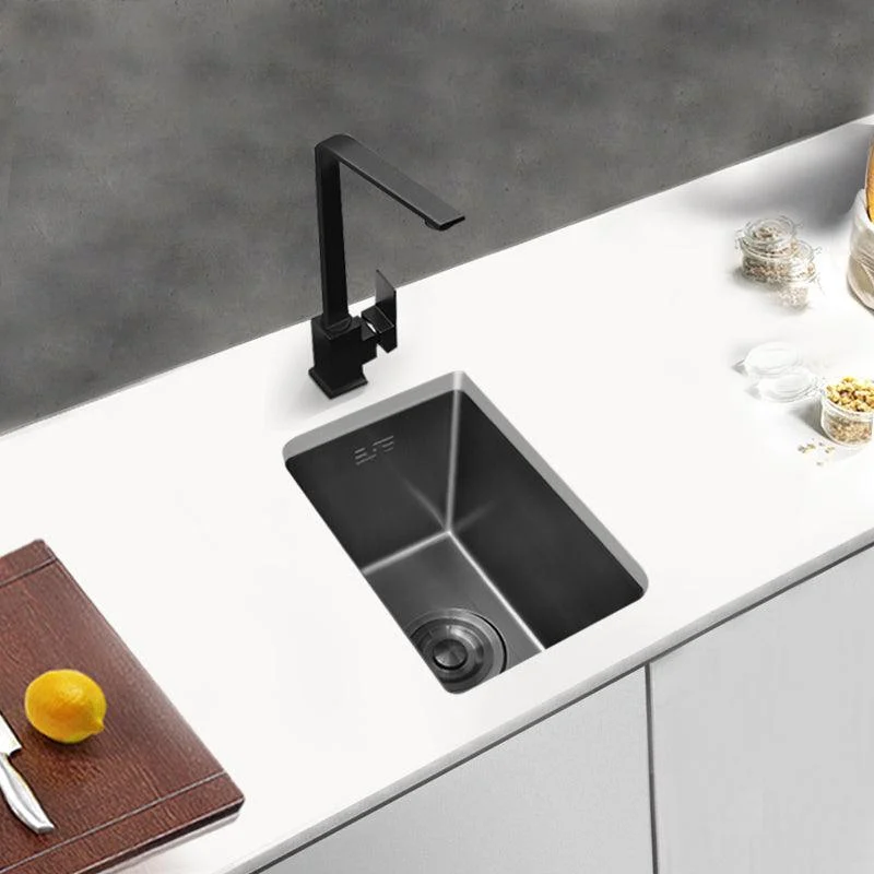 Classic Black Sink Overflow Stainless Steel Workstation Sink with Tap -Bathlova