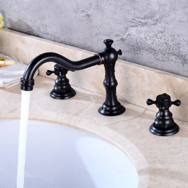 Classic Double Handle Bathroom Tap -Bathlova