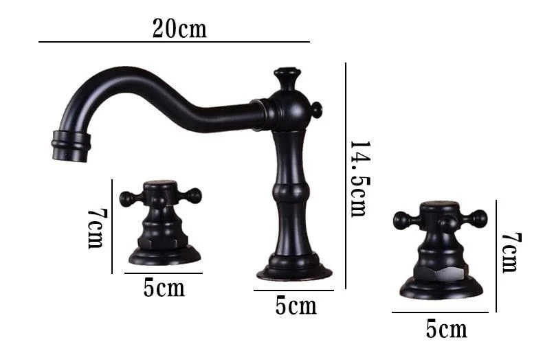 Classic Double Handle Bathroom Tap -Bathlova