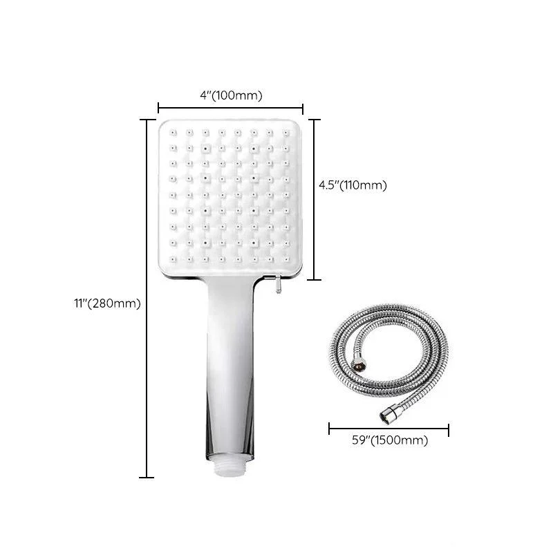 Classic Handheld Shower Head Standard Round Shower Heads in Silver -Bathlova