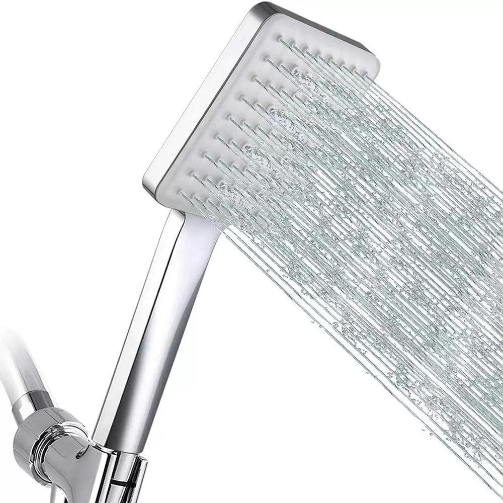 Classic Handheld Shower Head Standard Round Shower Heads in Silver -Bathlova