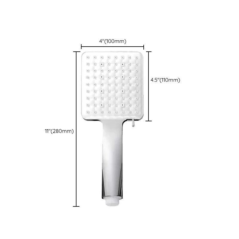 Classic Handheld Shower Head Standard Round Shower Heads in Silver -Bathlova