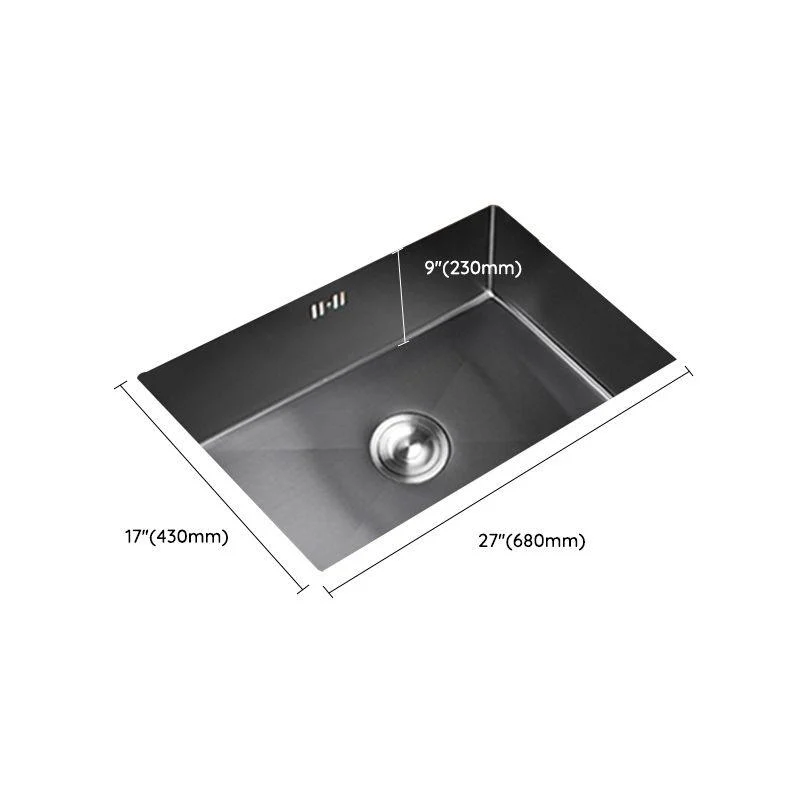 Classic Kitchen Sink Stainless Steel Black Workstation Sink with Tap -Bathlova