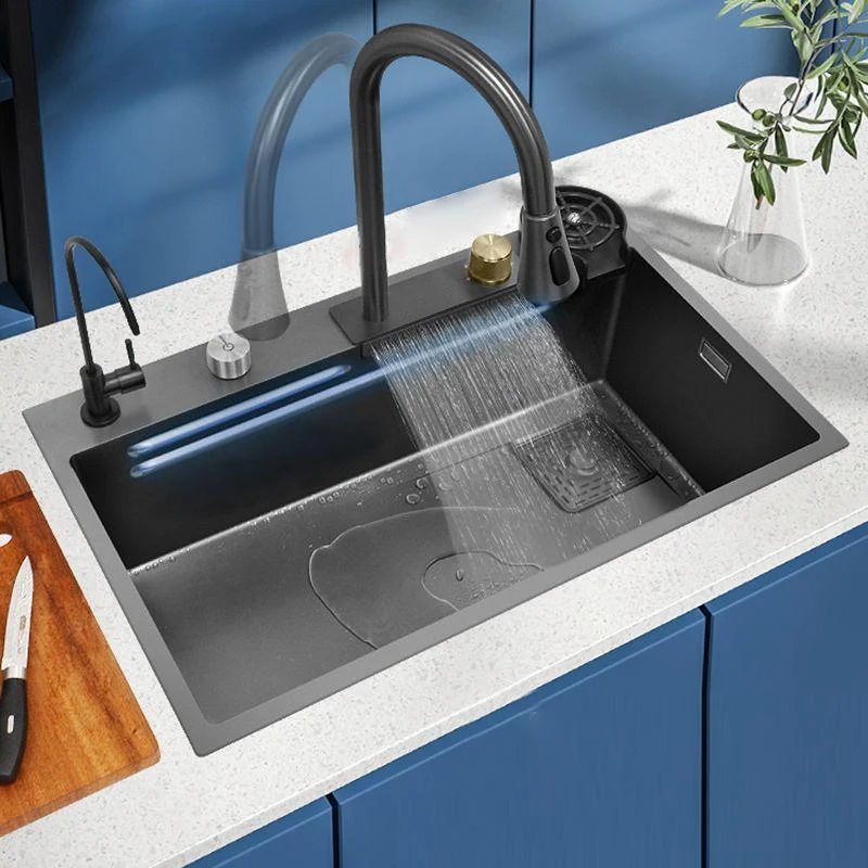 Classic Kitchen Sink Stainless Steel Drop-In Friction Resistant Kitchen Sink -Bathlova