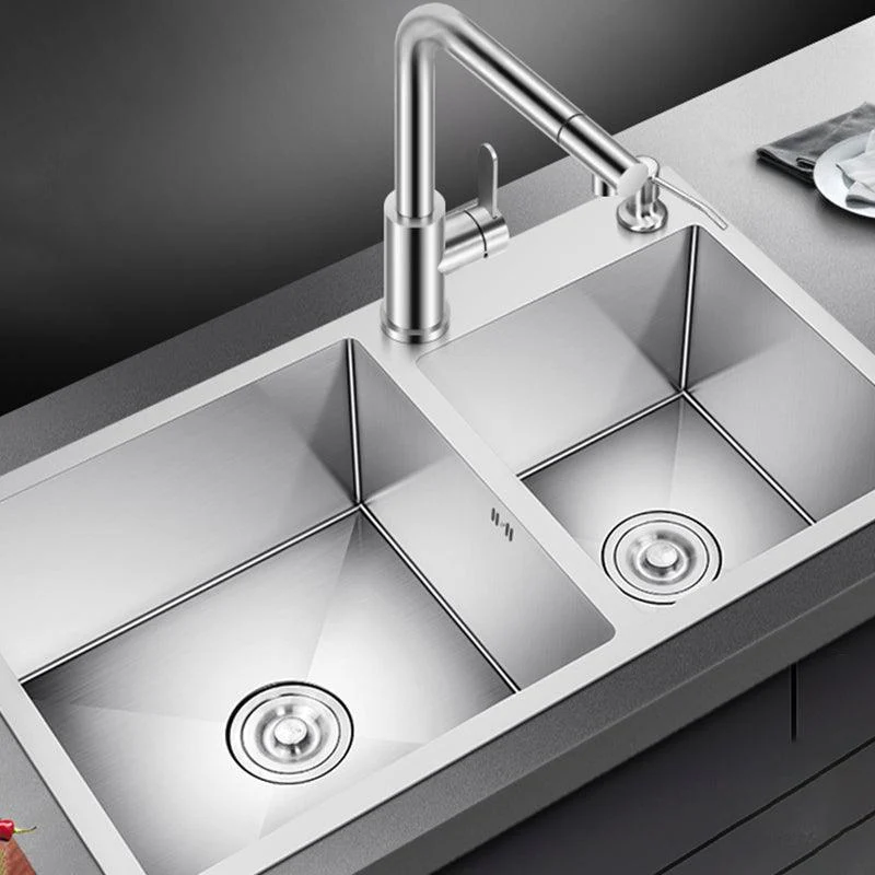 Classic Kitchen Sink Stainless Steel Kitchen Sink with Soap Dispenser -Bathlova