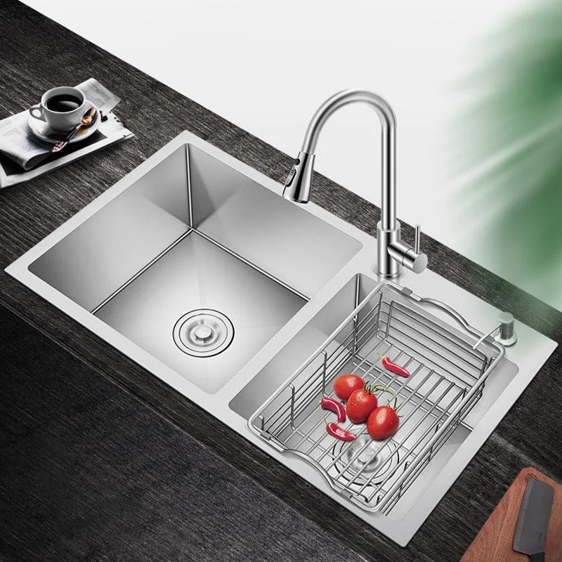 Classic Kitchen Sink Stainless Steel Kitchen Sink with Soap Dispenser -Bathlova