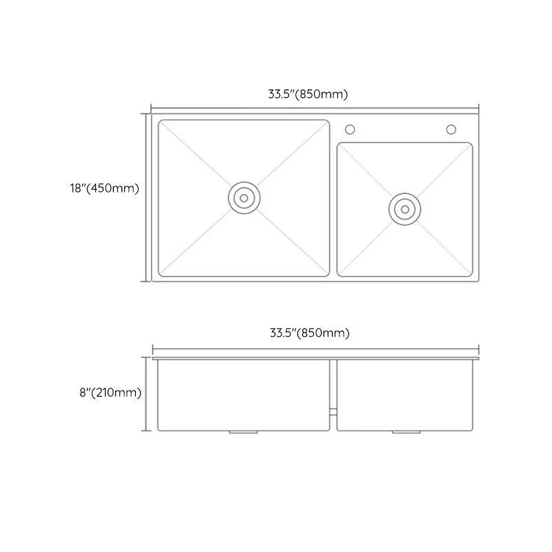 Classic Kitchen Sink Stainless Steel Kitchen Sink with Soap Dispenser -Bathlova