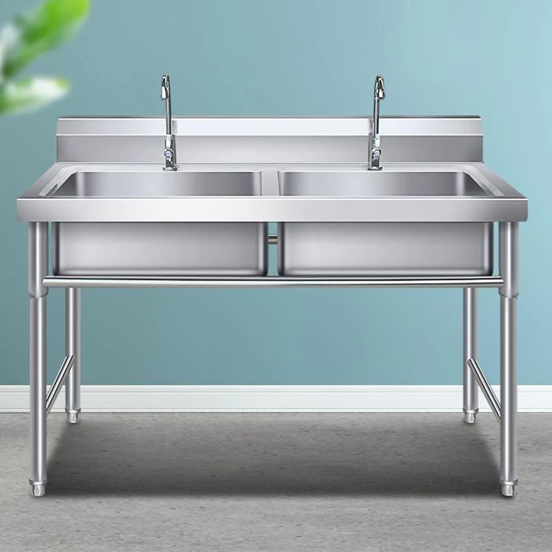 Classic Kitchen Sink Stainless Steel Workstation Sink with Tap -Bathlova