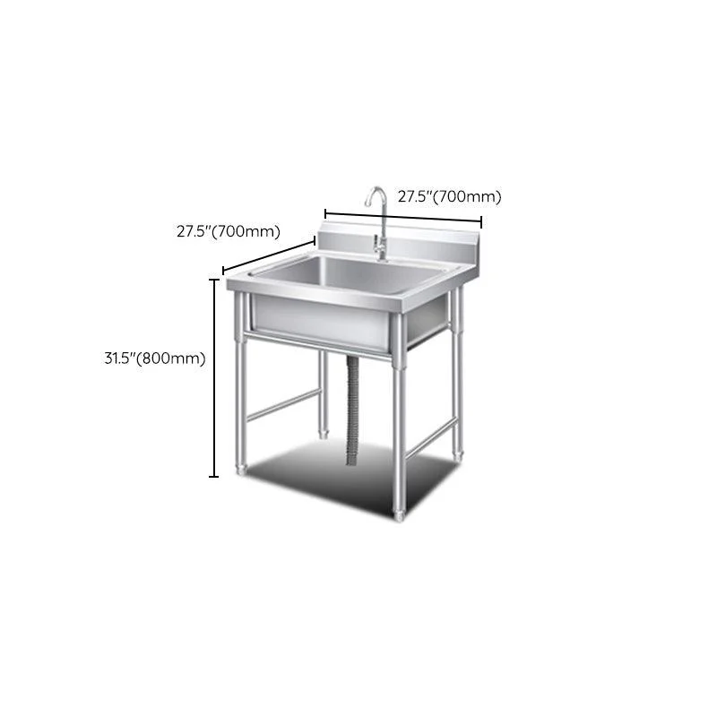 Classic Kitchen Sink Stainless Steel Workstation Sink with Tap -Bathlova