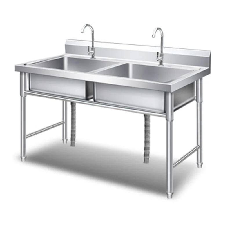 Classic Kitchen Sink Stainless Steel Workstation Sink with Tap -Bathlova