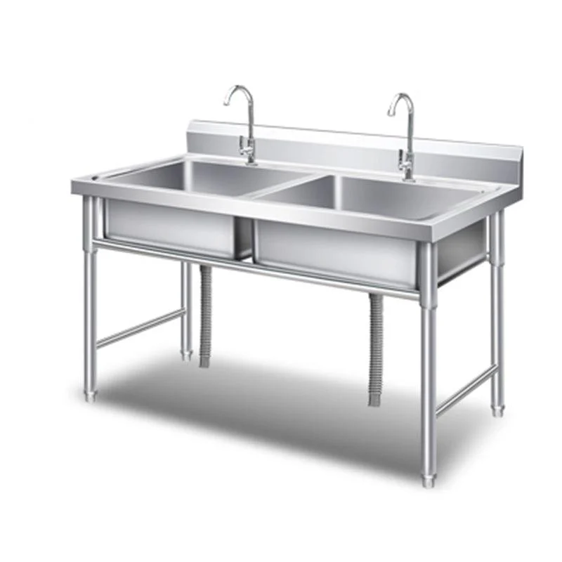 Classic Kitchen Sink Stainless Steel Workstation Sink with Tap -Bathlova