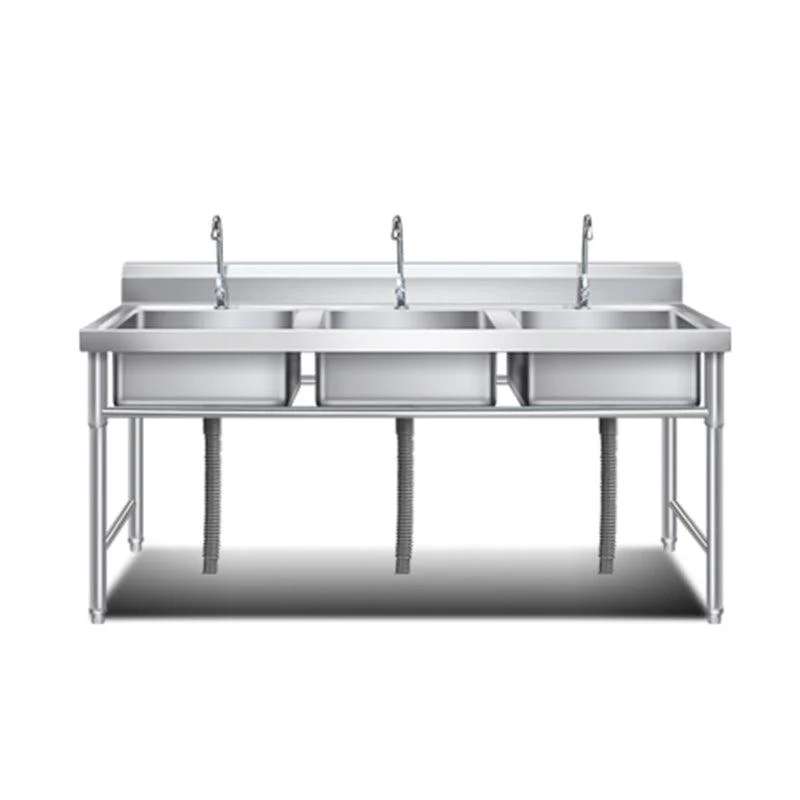 Classic Kitchen Sink Stainless Steel Workstation Sink with Tap -Bathlova