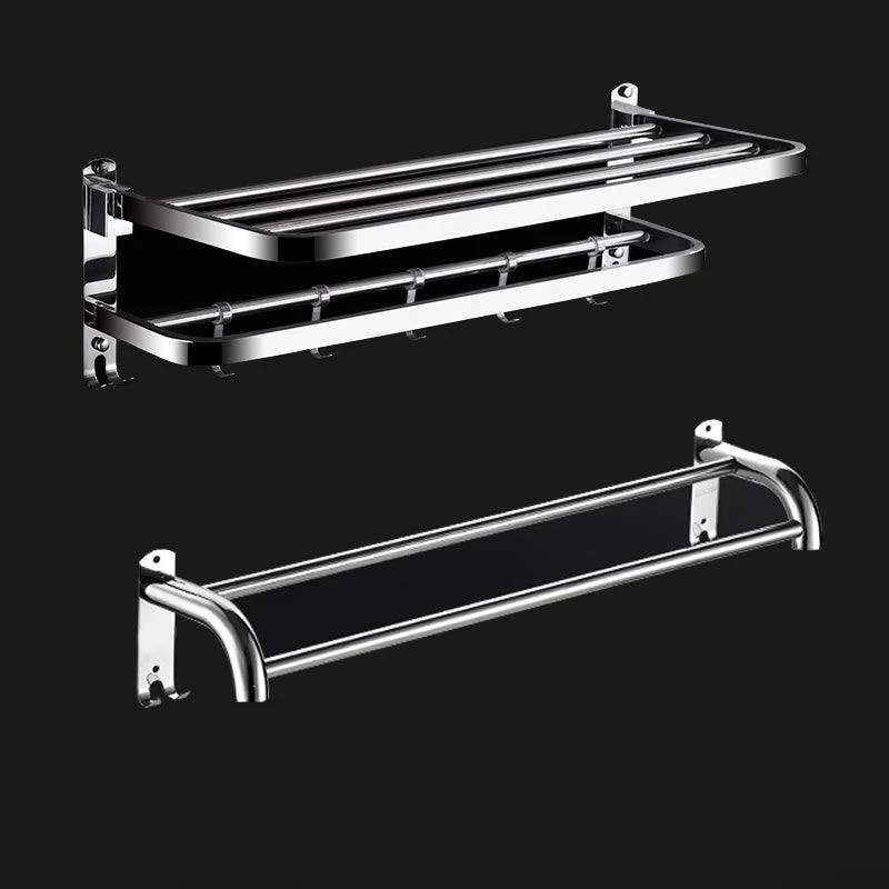 Classic Polished Chrome Bathroom Accessory Set Towel Bar/Paper Holder/Robe Hook Included -Bathlova