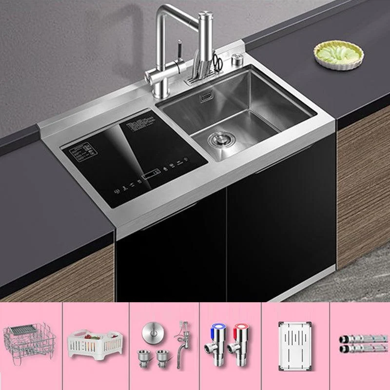 Classic Rectangle Kitchen Sink Stainless Steel Drop-In Friction Resistant Kitchen Sink -Bathlova