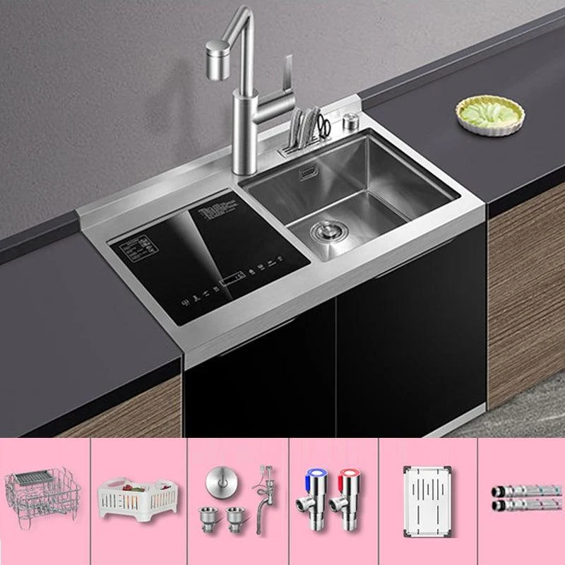 Classic Rectangle Kitchen Sink Stainless Steel Drop-In Friction Resistant Kitchen Sink -Bathlova