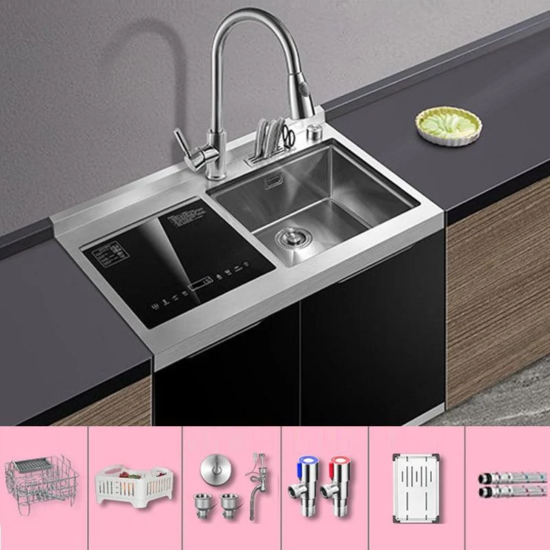 Classic Rectangle Kitchen Sink Stainless Steel Drop-In Friction Resistant Kitchen Sink -Bathlova