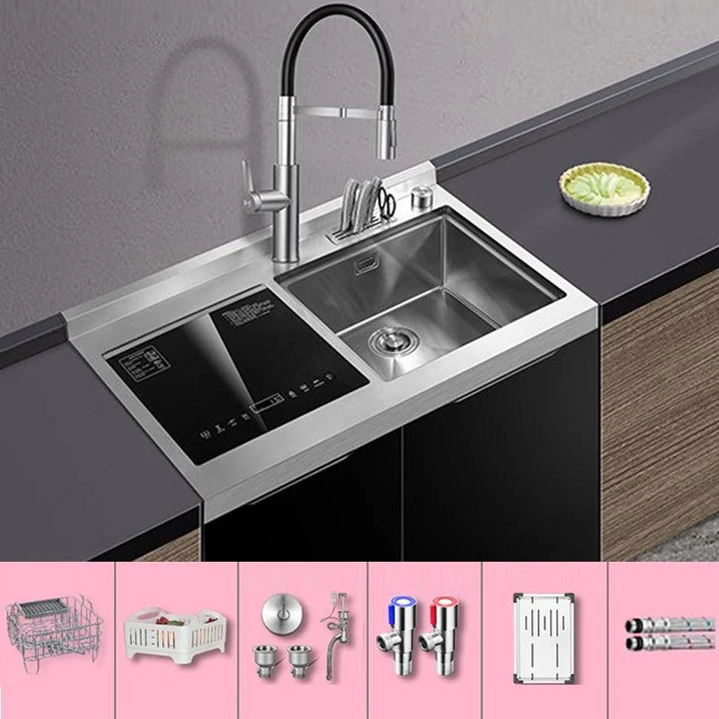 Classic Rectangle Kitchen Sink Stainless Steel Drop-In Friction Resistant Kitchen Sink -Bathlova