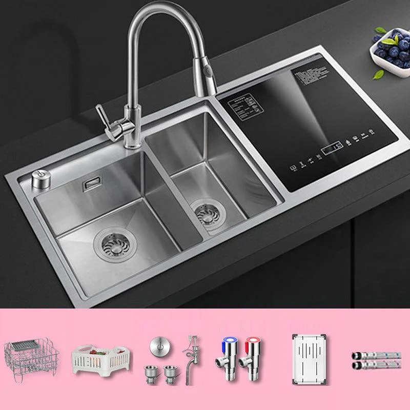 Classic Rectangle Sink Stainless Steel Drop-In Friction Resistant Sink for Kitchen -Bathlova