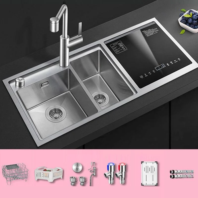 Classic Rectangle Sink Stainless Steel Drop-In Friction Resistant Sink for Kitchen -Bathlova