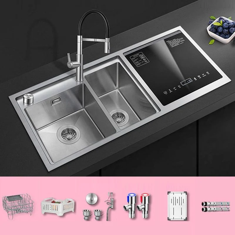 Classic Rectangle Sink Stainless Steel Drop-In Friction Resistant Sink for Kitchen -Bathlova